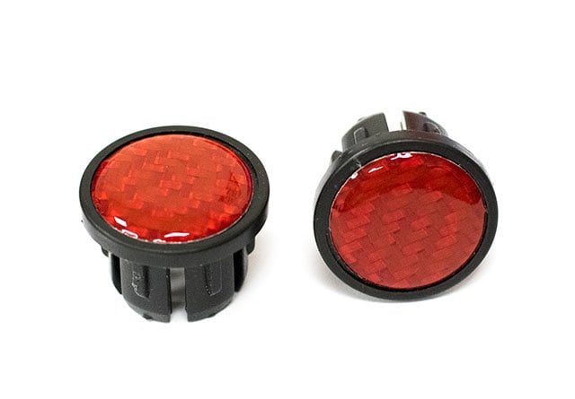 reflective bar end plugs